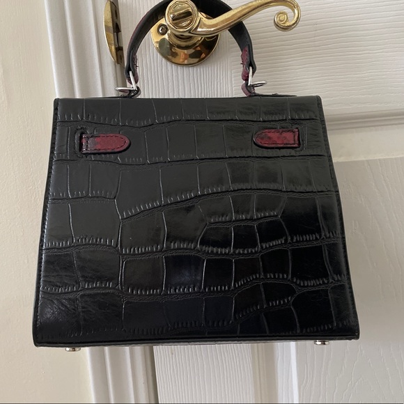 Unbranded Top handle Shoulder/Crossbody Kelly Style leather bag 25cm - Picture 2 of 10